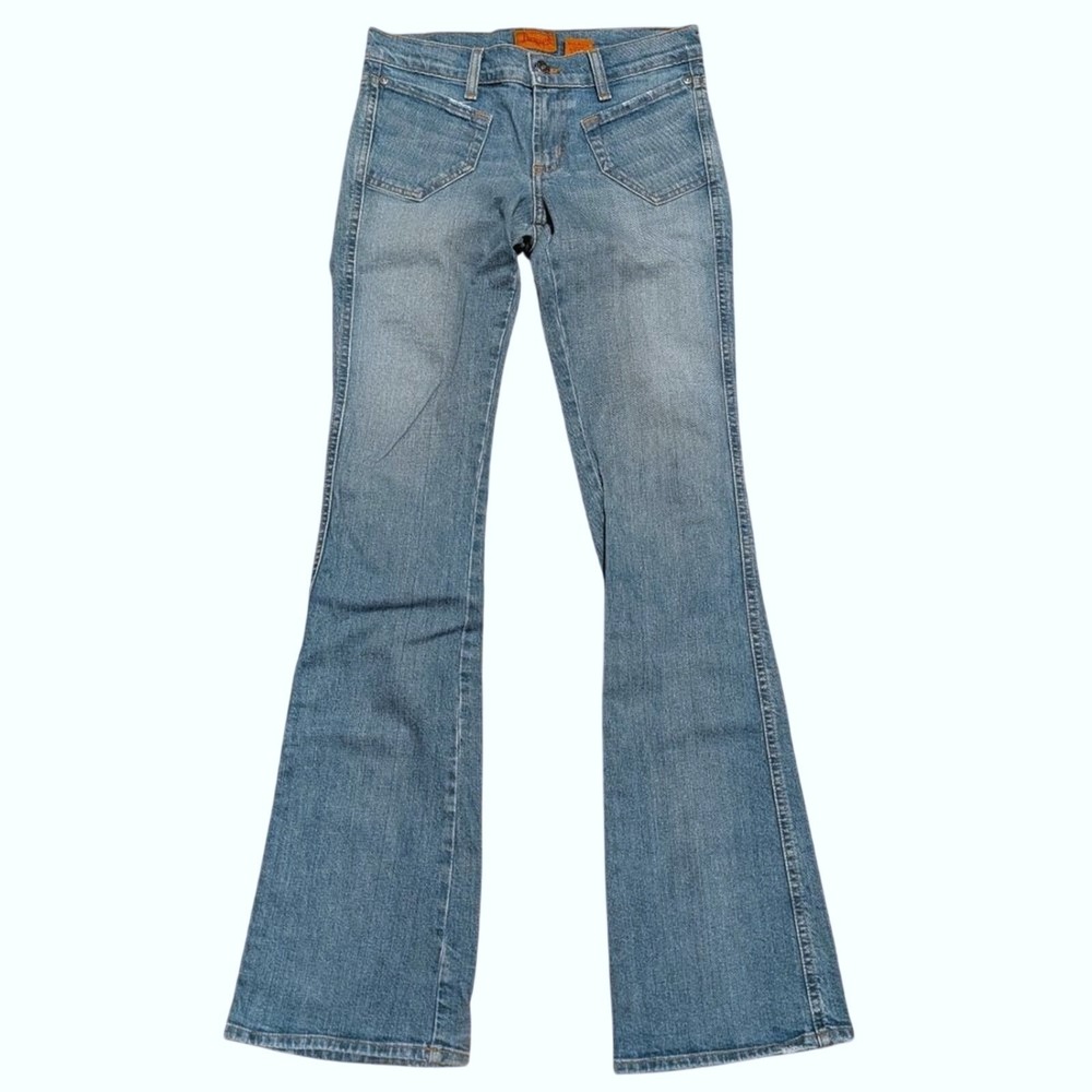 JAMES JEANS Womens 26 Tall Long Preserved Denim Boot Cut Designer Premium